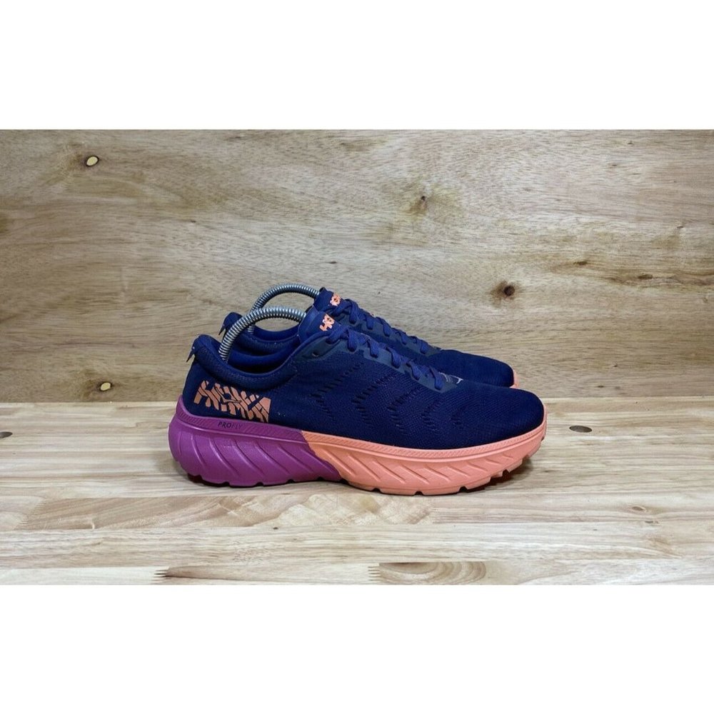 Hoka One One Mach 2 Pro Fly Navy Berry Athletic Running Shoes Womens Size 9